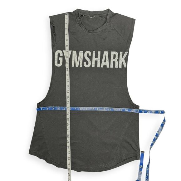 GYMSHARK Men’s Black Bold Drop Armhole Training Tank Top Size Medium - Picture 4 of 4